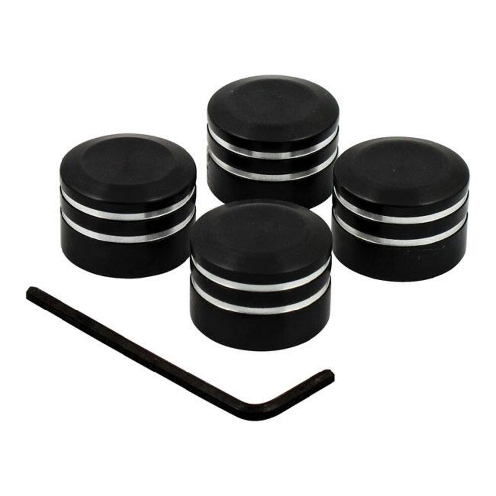 Coperchi neri in alluminio CNC per bulloni testate 