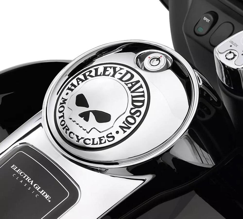 Sportello copri tappo serbatoio benzina HD Skull p 
