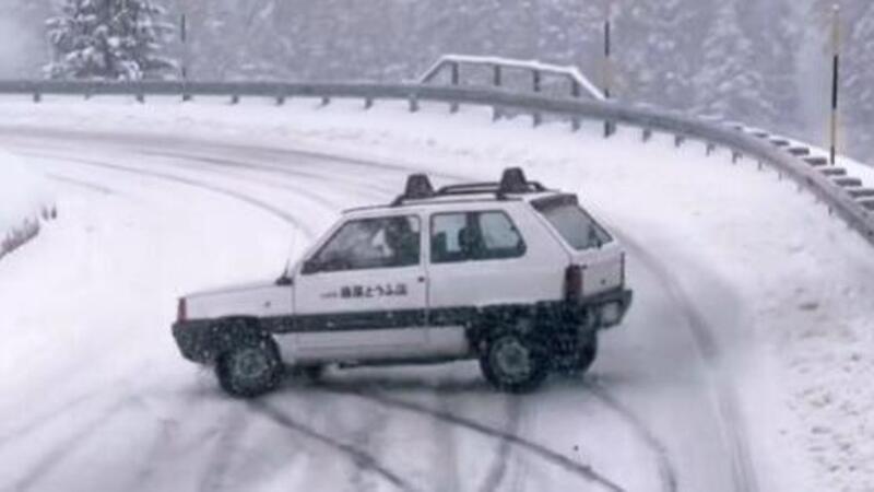 Fiat Panda 4x4 vs Subaru Impreza STI WRX sulla neve