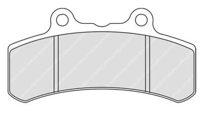 Pastiglie anteriori organiche per Buell 94-97 Ferodo