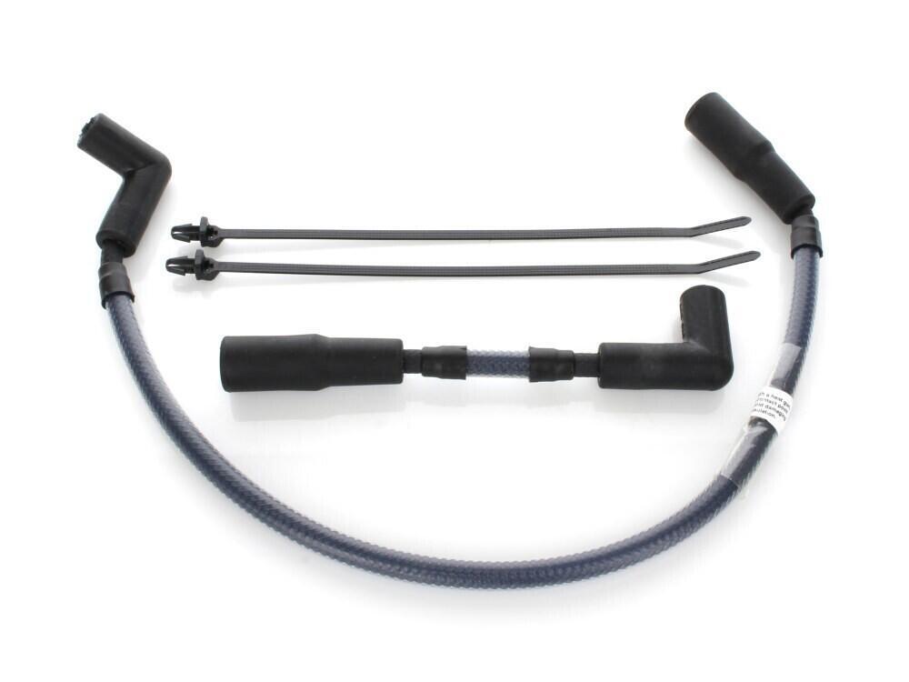 Cavi candele Magnum in treccia nera per Softail da 