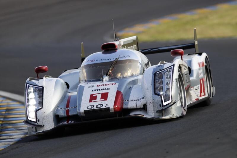 L&#039;Audi R18 e-tron quattro vincente alla 24 di Le Mans 2012