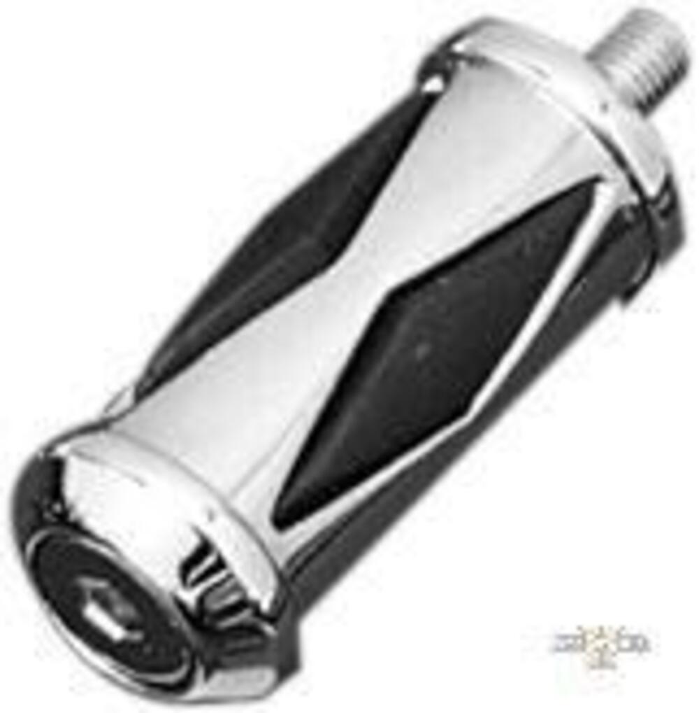 Pedalino cambio diamond gomma nera, cromato Custo 