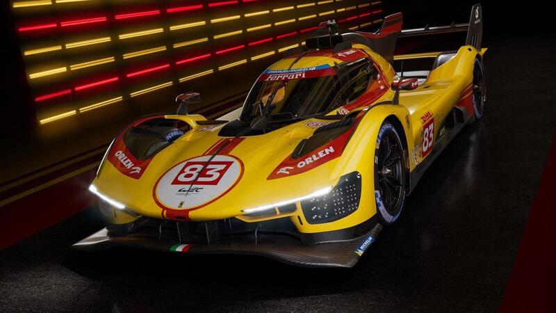 WEC 2024. Presentata la Ferrari 499P #83 di AF Corse: un trionfo di &lsquo;Giallo Modena&rsquo;