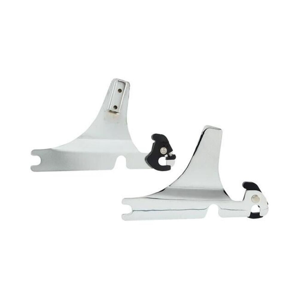 Piastre cromate per schienalino Sissy Bar rimovibi 