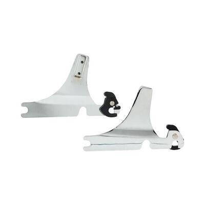 Piastre cromate per schienalino Sissy Bar rimovibi 