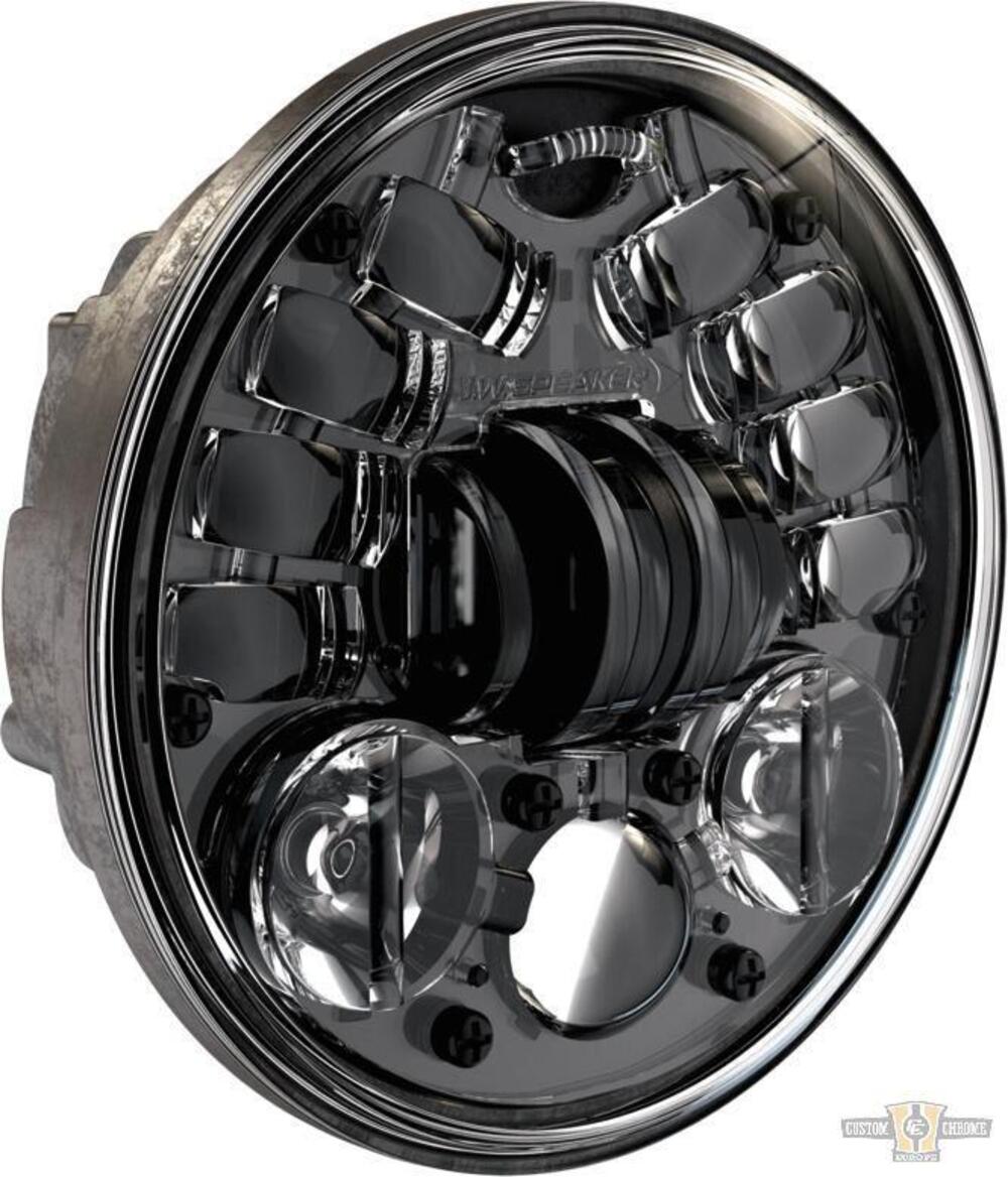 Parabola 5 3/4" LED omologata nera Speaker 