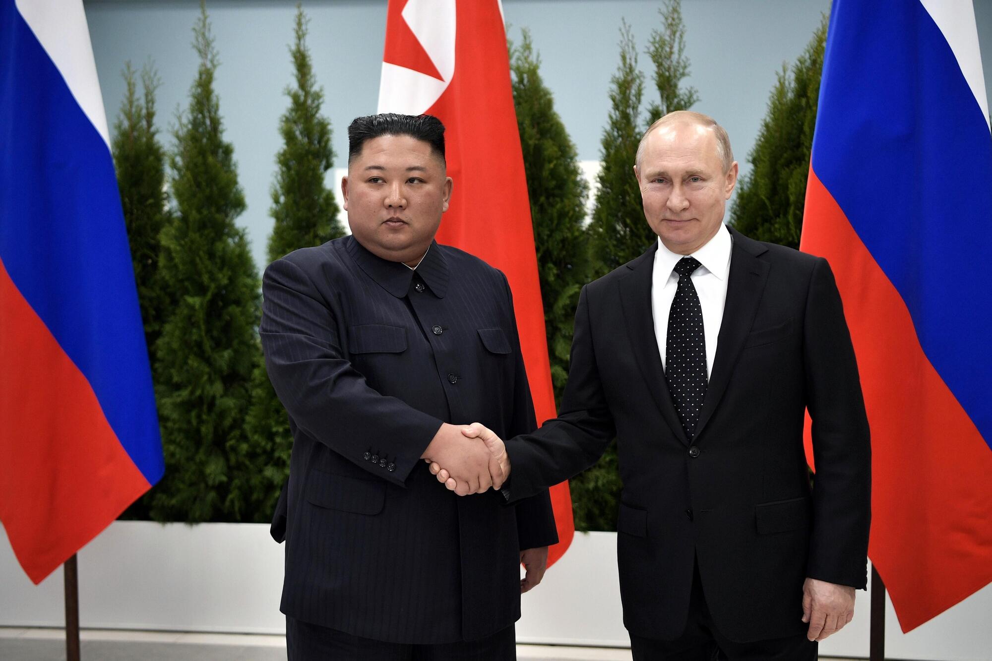 Kim Jong Un e Vladimir Putin