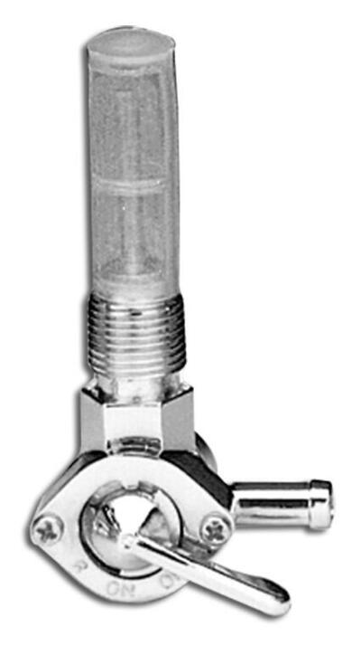 Rubinetto benzina 3/8" cromato Custom Chrome 