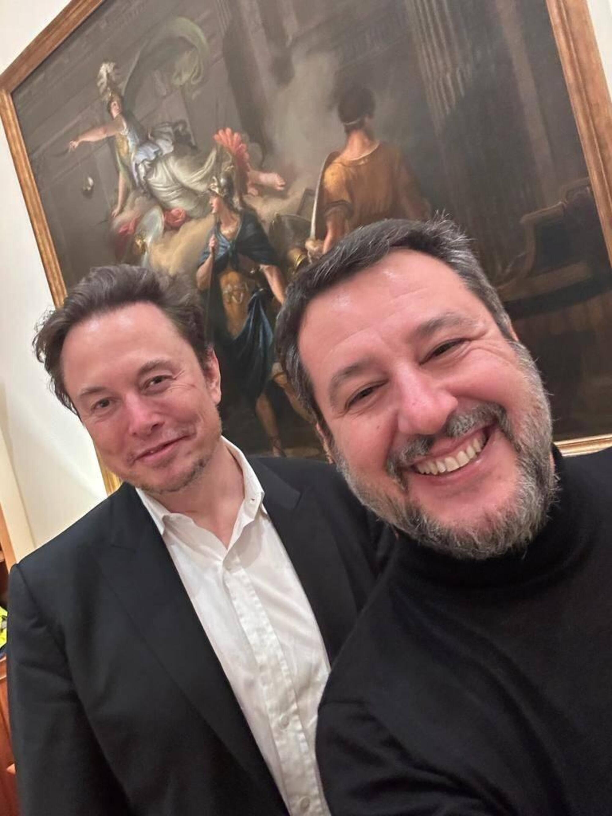 Matteo Salvini ed Elon Musk