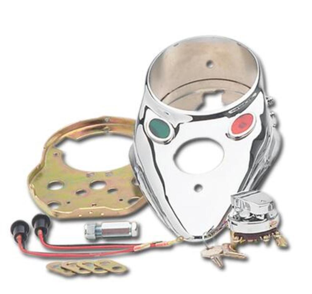 Cruscotto cromato Cat Eye con kit montaggio 36-46 