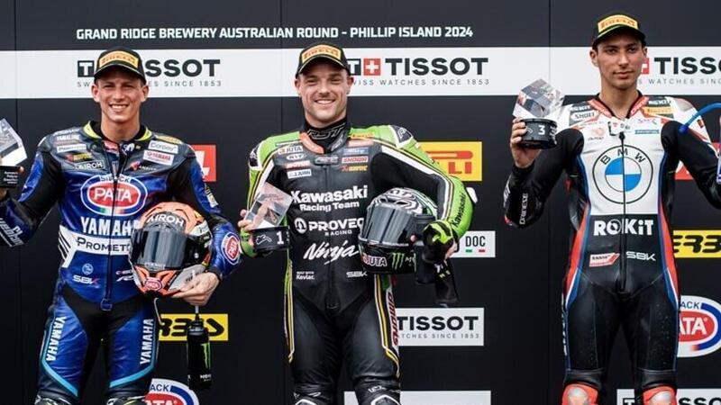 SBK 2024. GP d&#039;Australia. Alex Lowes si impone nella gara sprint di Phillip Island