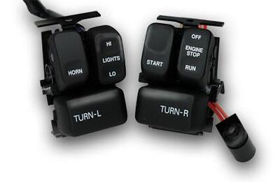 Interruttori neri per Sportster, Dyna, Softail e T 