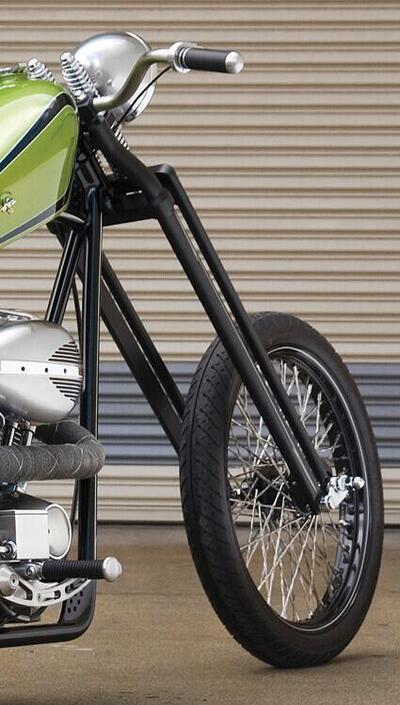 Forcella Springer nera 20" (51 cm) Custom Chrome 