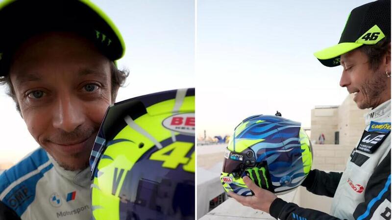 Valentino Rossi ci mostra il suo nuovo casco per il 2024. Ecco come cambia [VIDEO]