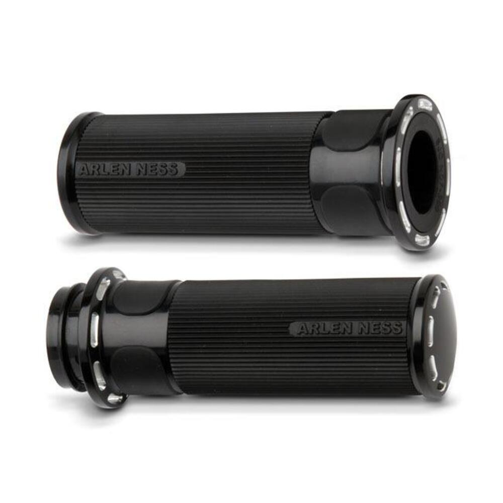 Manopole Arlen Ness Billet Slot Track nere per ac