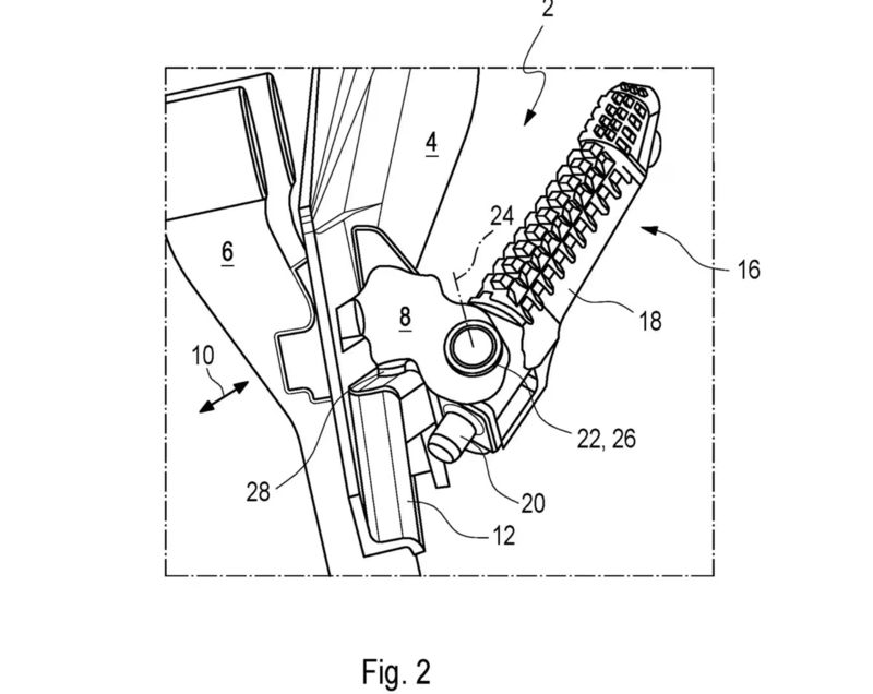 indicato con il numero 20 il perno per l&#039;incastro