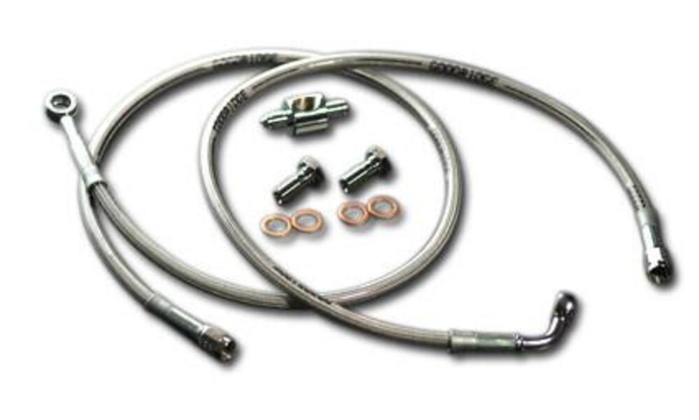 Tubo freno post treccia inox per Dyna*** dal 2008 Goodridge