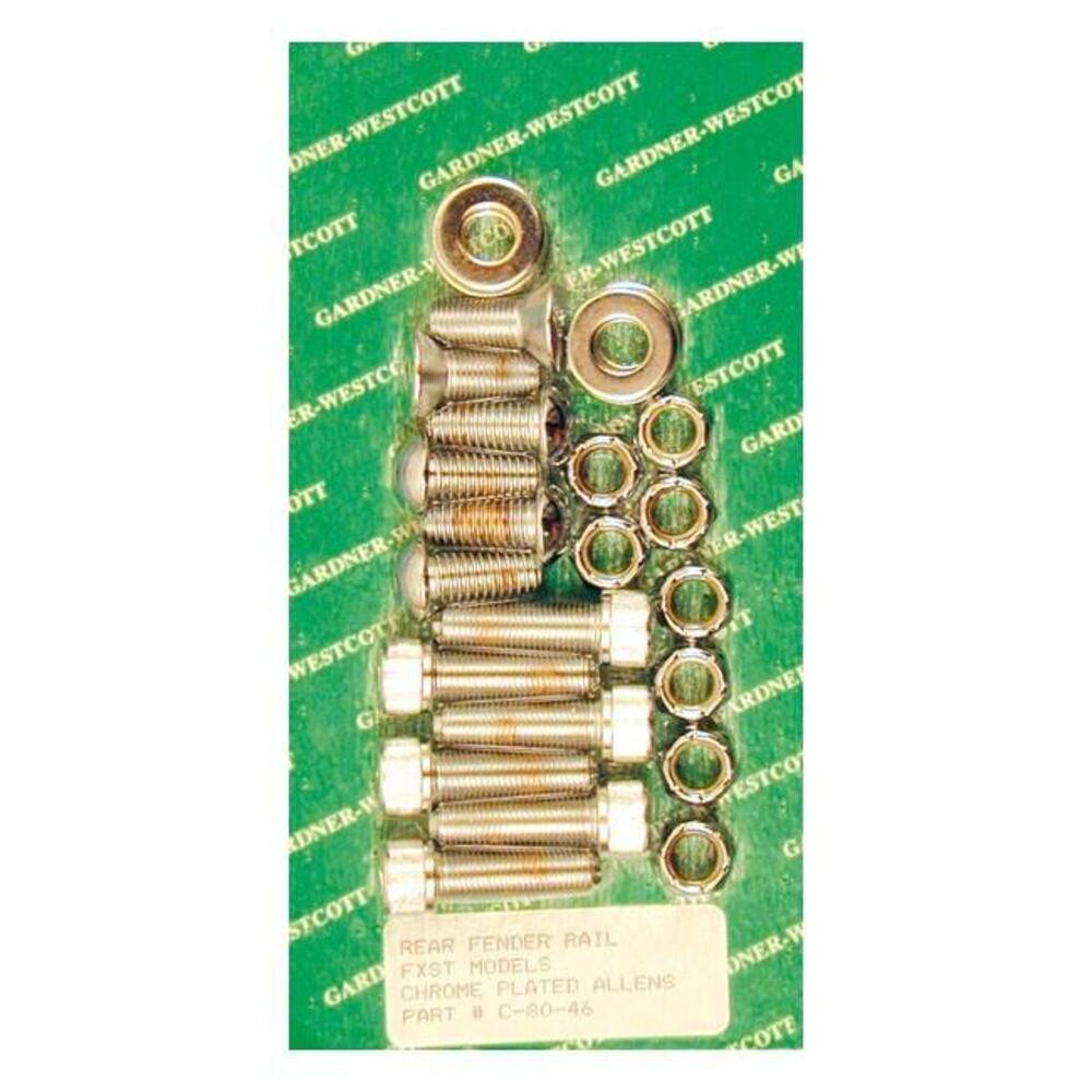 Viti montaggio parafango posteriore cromate per So 