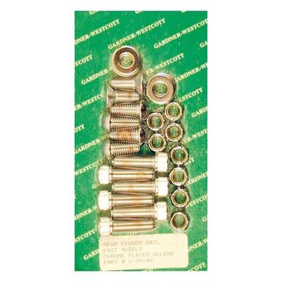 Viti montaggio parafango posteriore cromate per So 