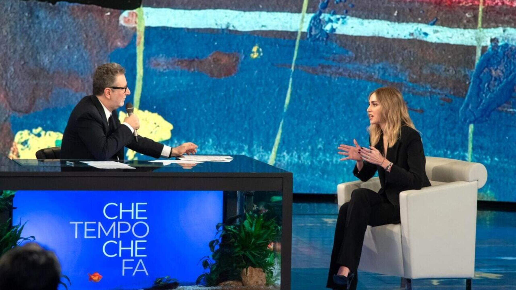 Chiara Ferragni intervistata da Fabio Fazio