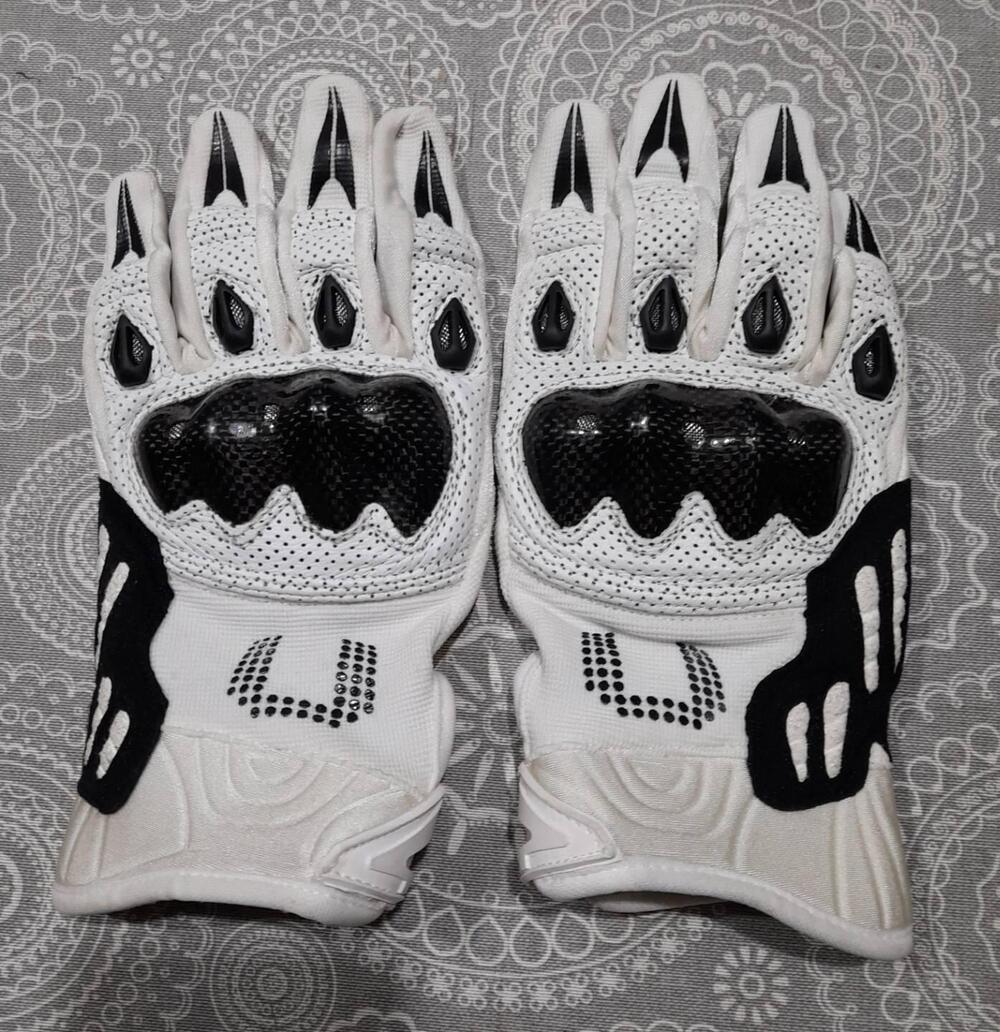 Guanti moto racing pelle + Guanti motocross/bici - 4 Racing (9)