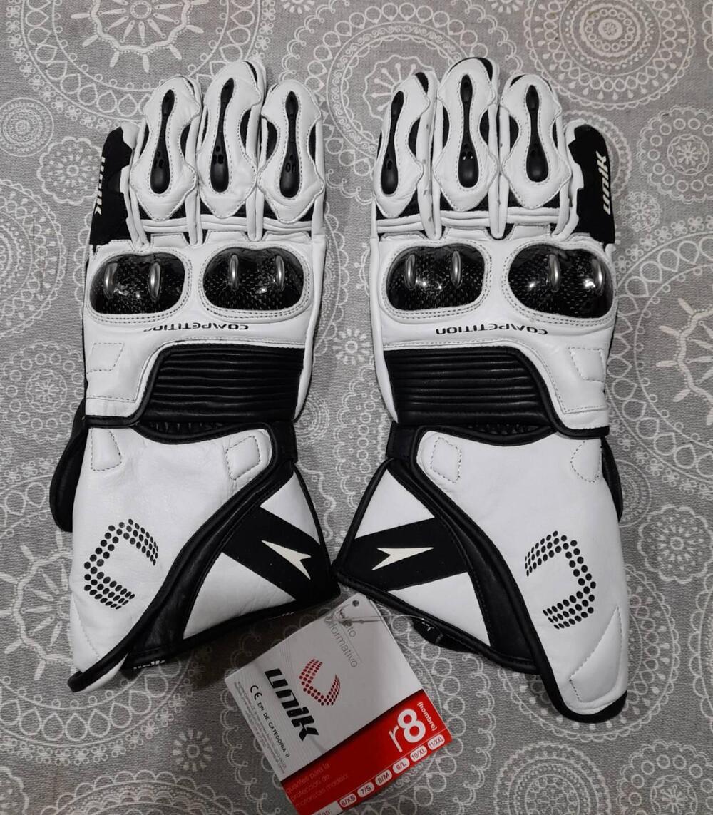 Guanti moto racing pelle + Guanti motocross/bici - 4 Racing
