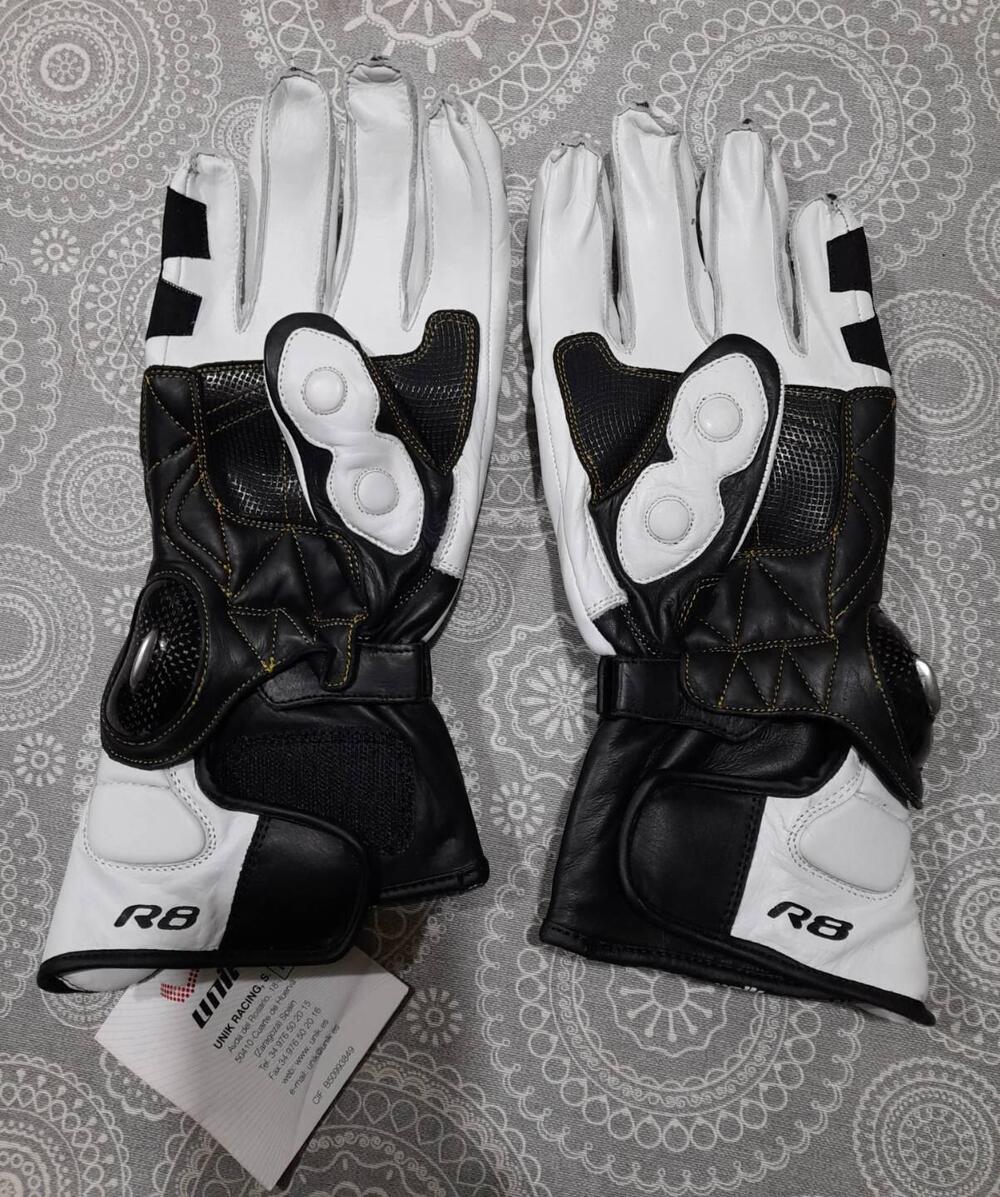 Guanti moto racing pelle + Guanti motocross/bici - 4 Racing (2)