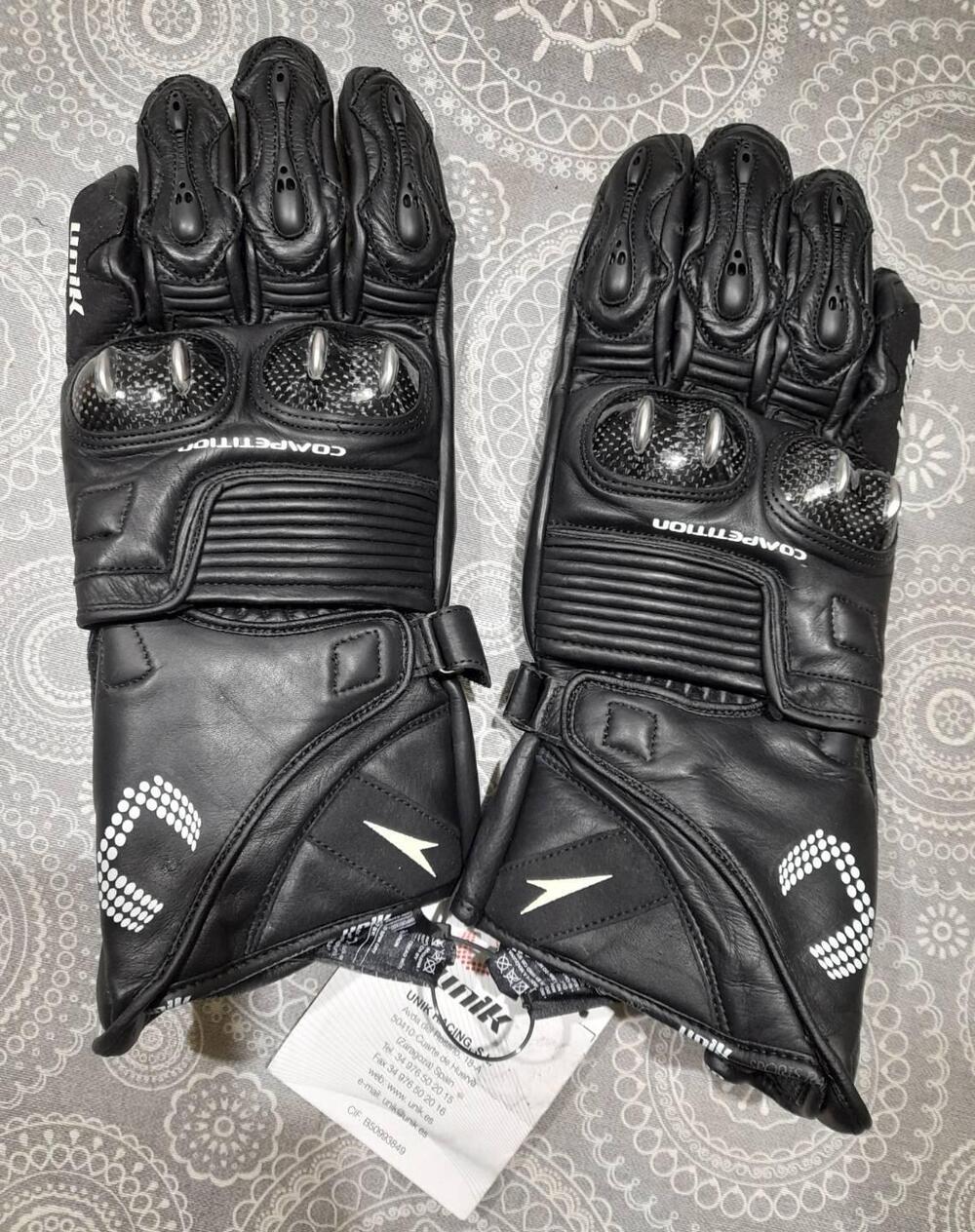 Guanti moto racing pelle + Guanti motocross/bici - 4 Racing (5)