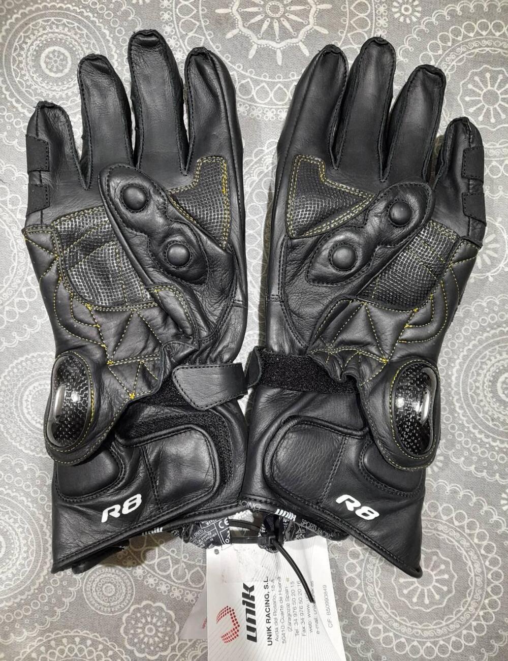 Guanti moto racing pelle + Guanti motocross/bici - 4 Racing (6)