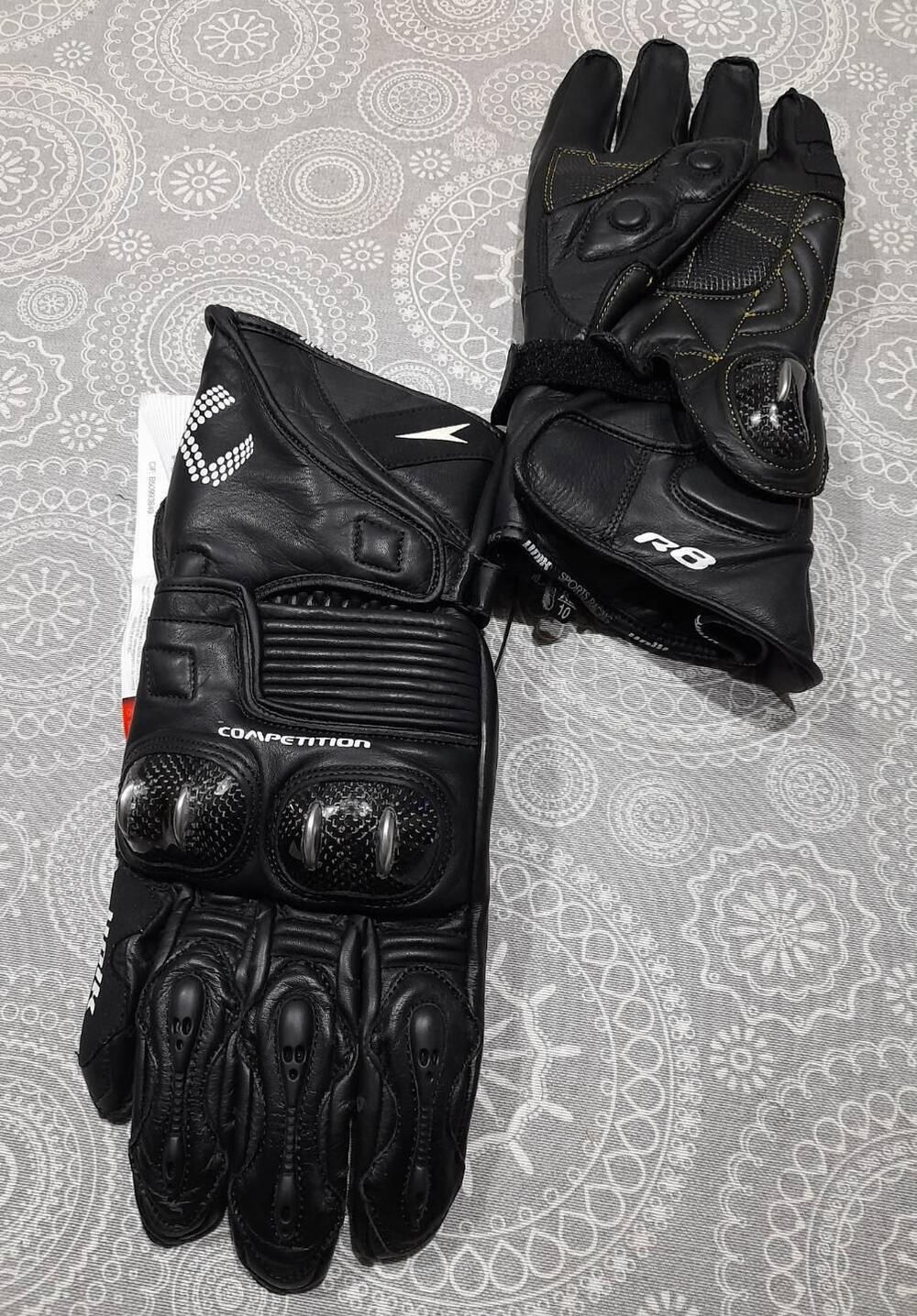 Guanti moto racing pelle + Guanti motocross/bici - 4 Racing (8)