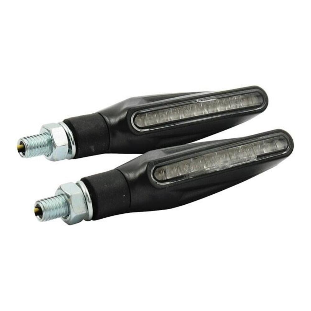 Frecce a led Stix nere lenti fumè omologate Motorc 