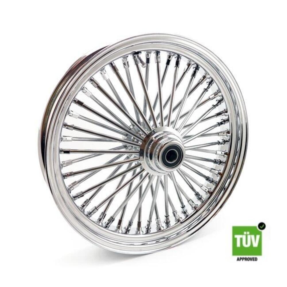 Ruota anteriore cromata Big Spoke 48 raggi 18”x 3, 
