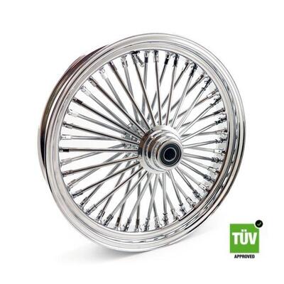 Ruota anteriore cromata Big Spoke 48 raggi 18&rdquo;x 3, 