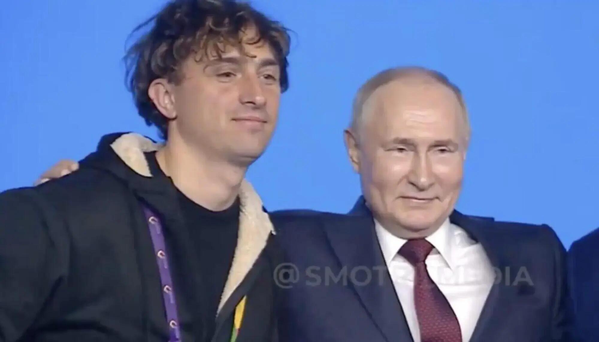 Jorit insieme a Vladimir Putin