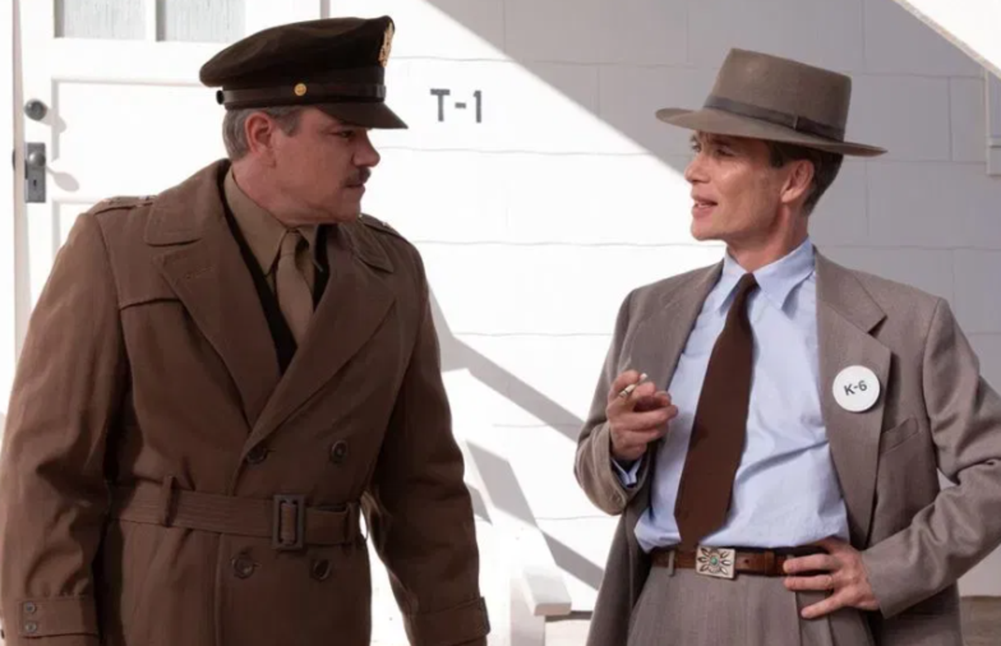 Matt Damon e Cillan Murphy in &ldquo;Oppenheimer&rdquo; 