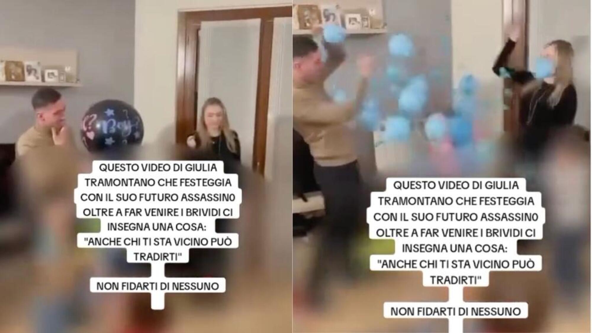 Il video del baby shower tra Alessandro Impagnatiello e Giulia Tramontano