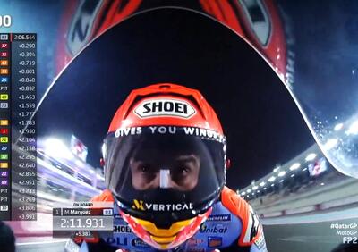 MotoGP 2024. GP del Qatar. Marc Marquez primo sotto la pioggia, ma sono prove libere! Le pre-qualifiche slittano a domani! [VIDEO e RISULTATI]