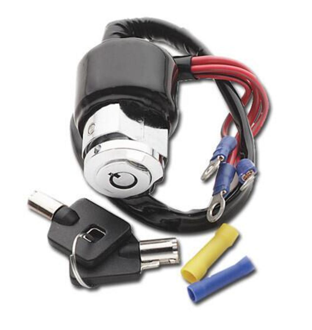 Blocchetto chiave accensione cromato 3 posizioni p 