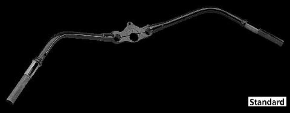 Manubrio Buckhorn in line 1” nero- per Springer WL Zodiac