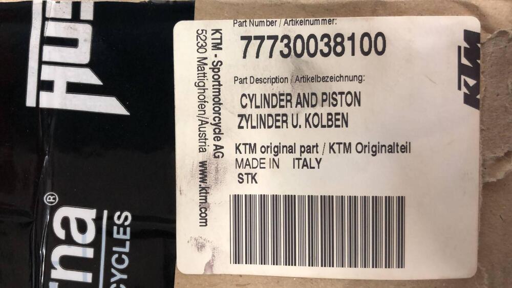 CILINDRO CON PISTONE PER HUSQVARNA FE 250. CODICE (5)