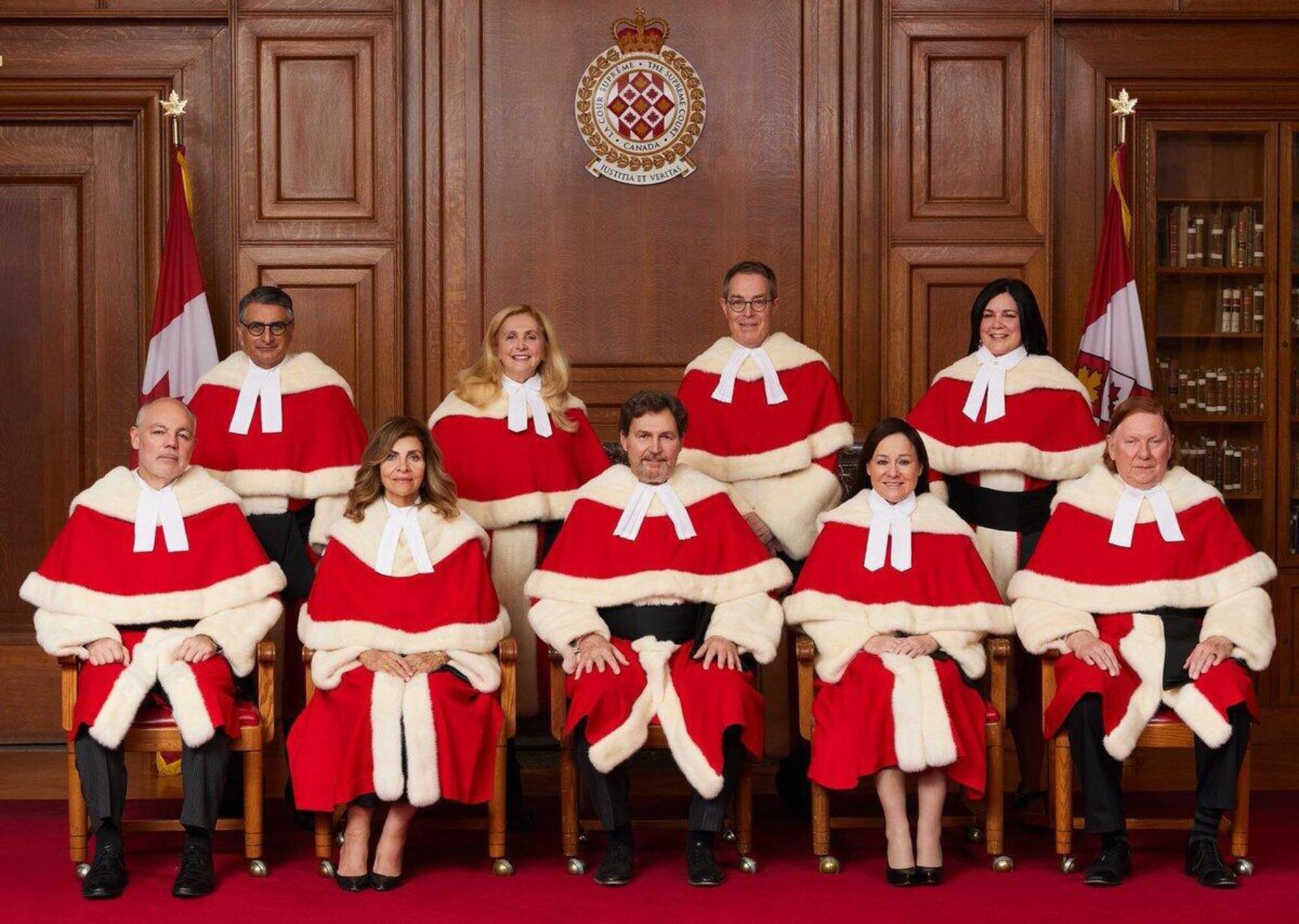 I giudici della Corte Suprema per il processo R. v. Kruk 
