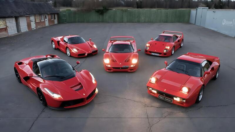 Le &ldquo;Big Five&rdquo; di Ferrari all&rsquo;asta: 288 GTO, F40, F50, Enzo e LaFerrari