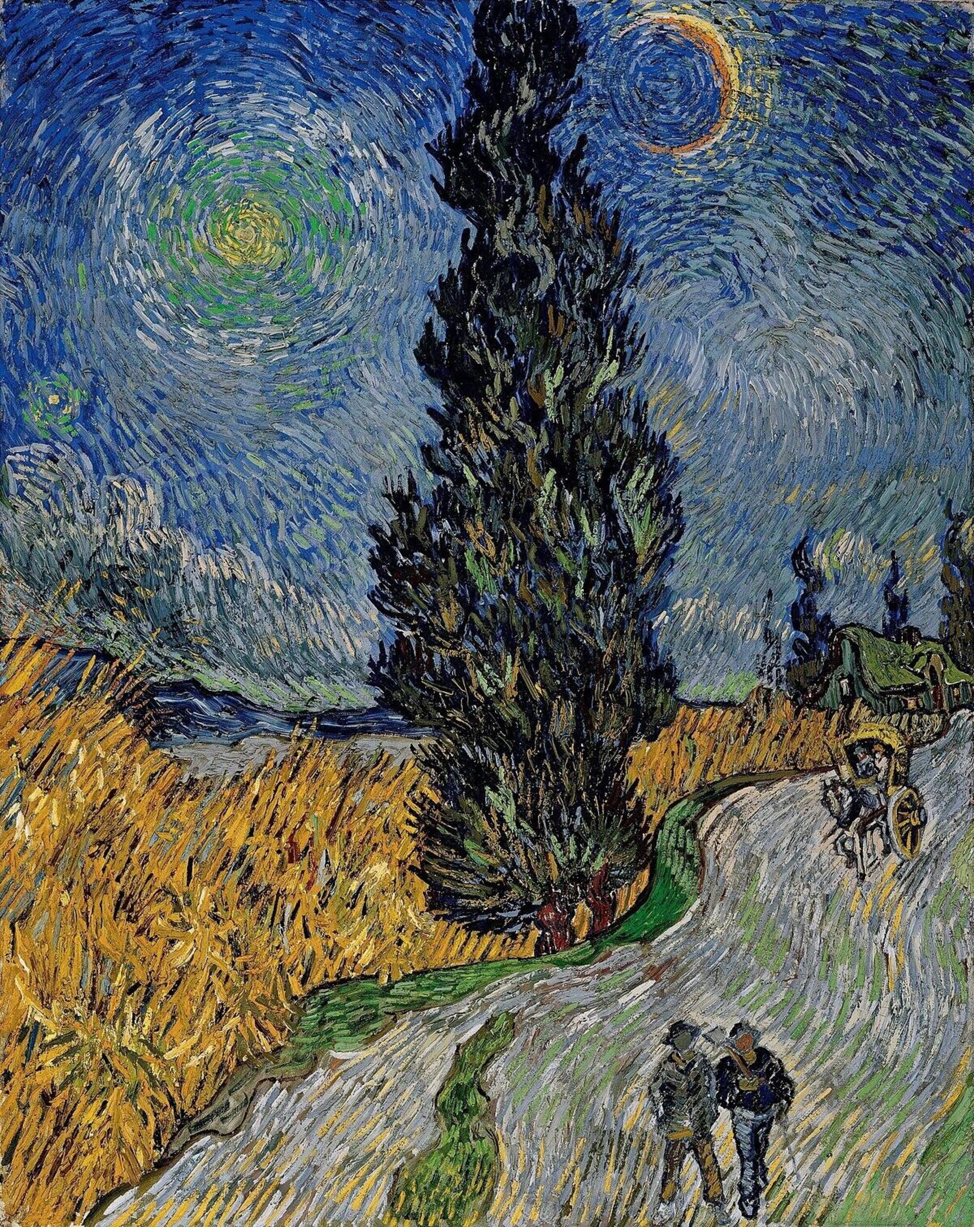 Il dipinto &ldquo;Sentiero di notte in Provenza&rdquo; di Vincent Van Gogh