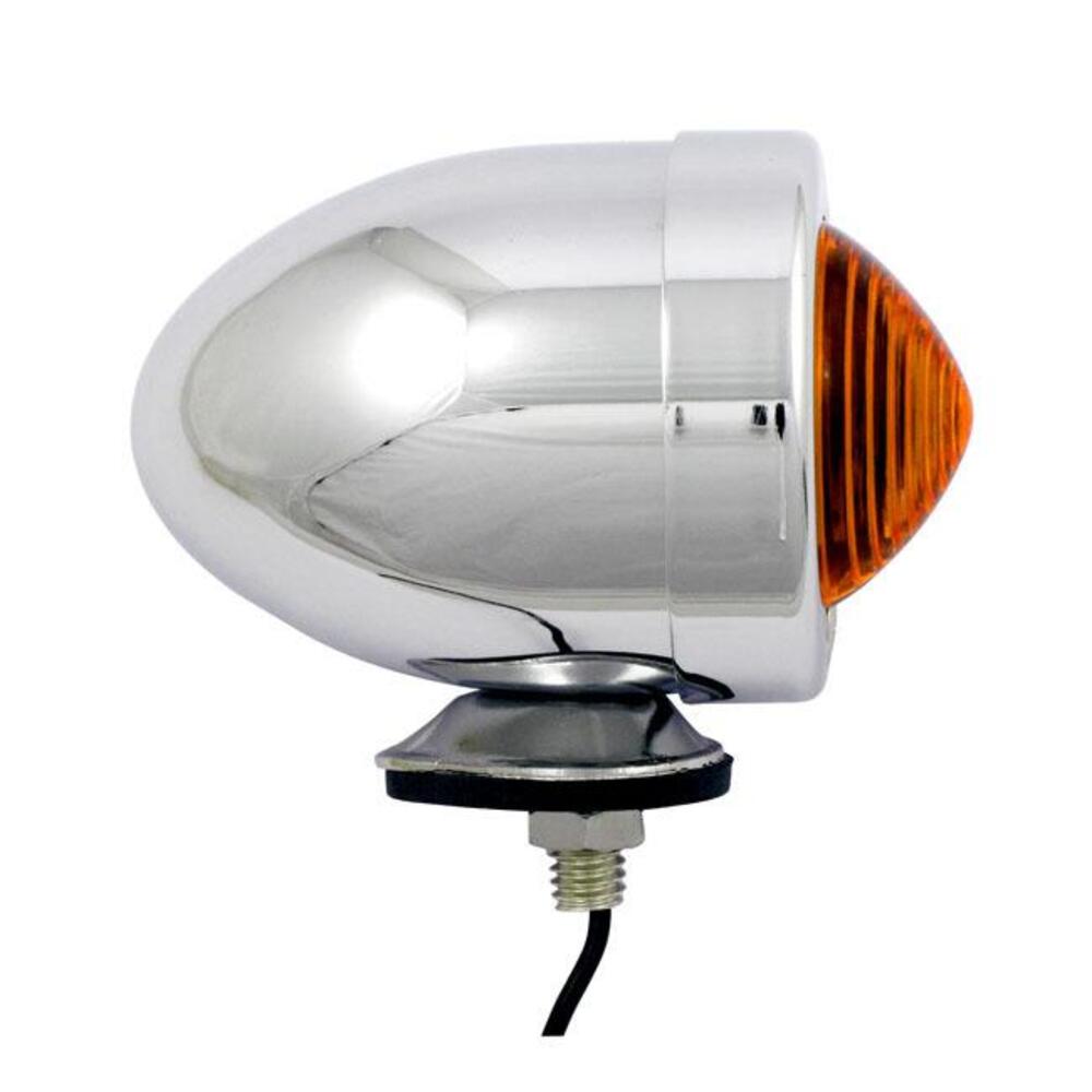 Freccia a lampadina Bullet cromata lente arancio M 