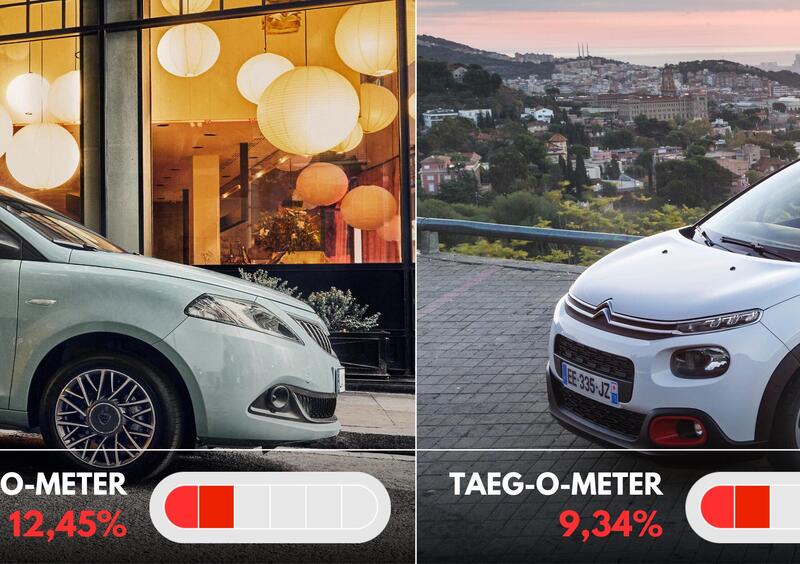 Finanziamento con rata piccina? Lancia Ypsilon e Citro&euml;n C3 ci provano