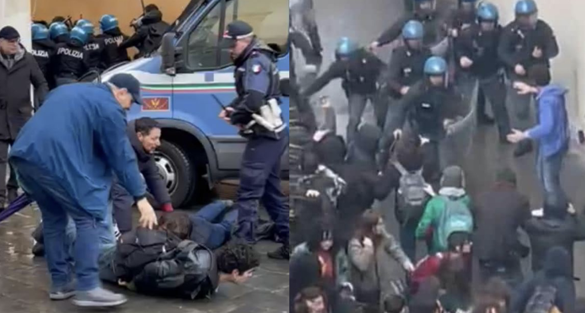 Le immagini degli scontri a Pisa al corteo pro-Palestina