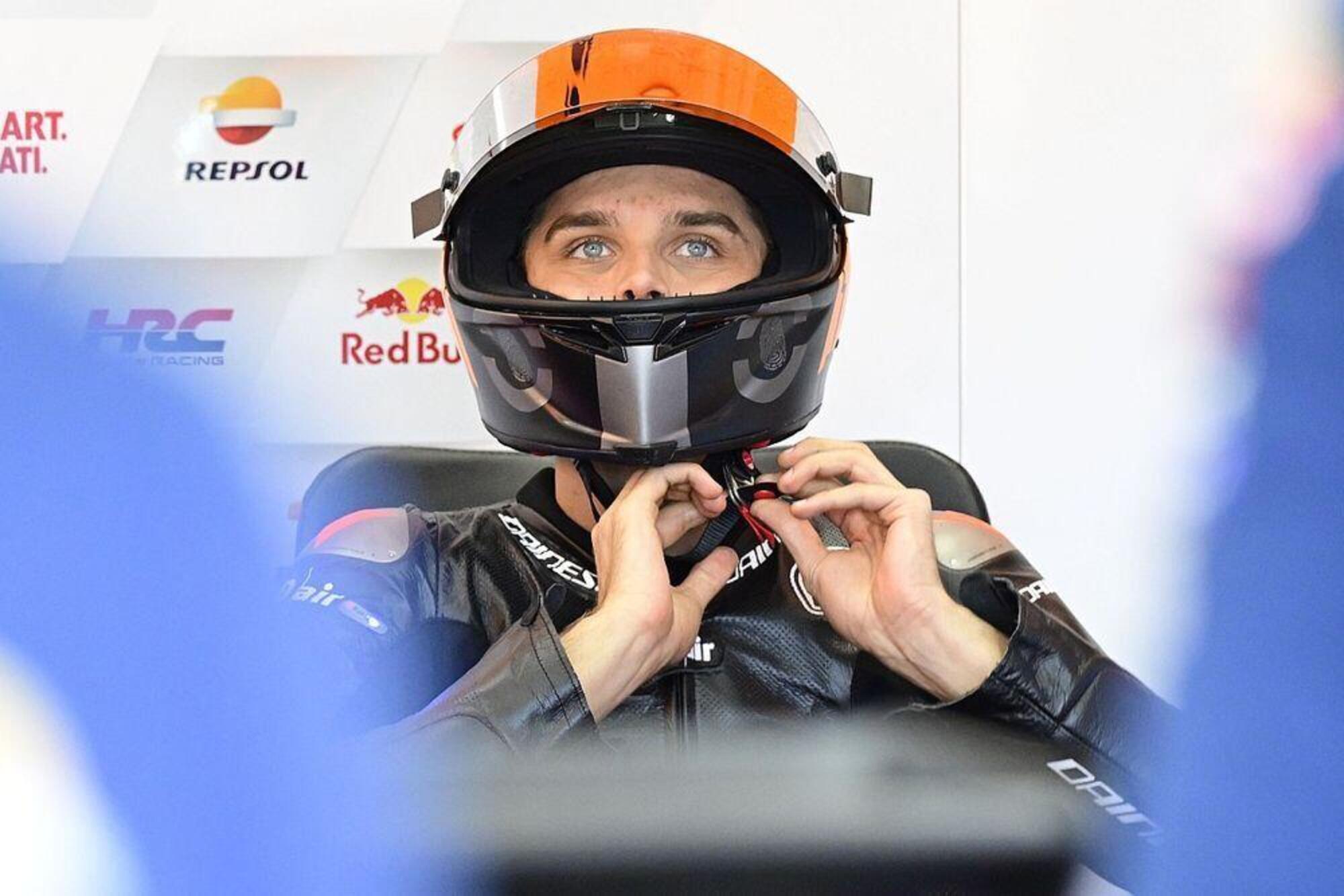 Luca Marini Honda test Valencia 2023