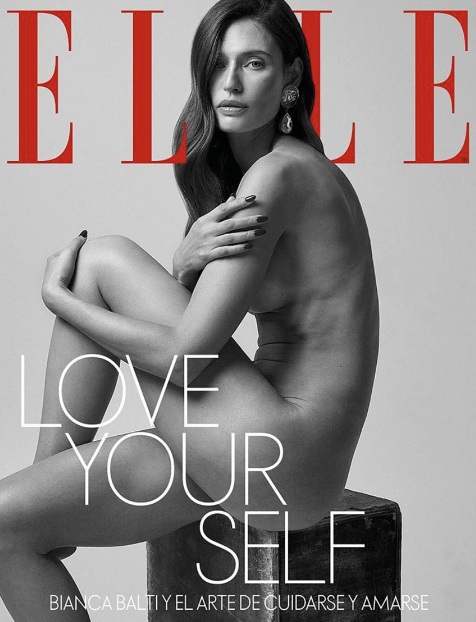 La copertina di Elle dedicata a Bianca Balti