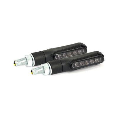 Frecce a led Rage nere lenti fum&egrave; omologate Motorc 